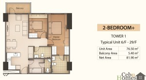 2BR+ Layout