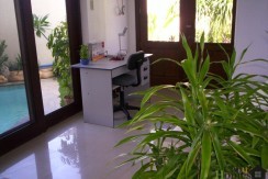 bedroom-office facing pool