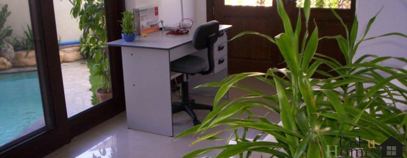 bedroom-office facing pool